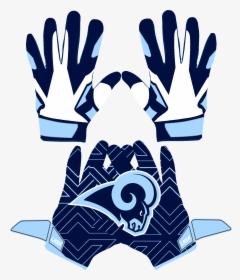 Gloves Clipart Football Glove - Football Gloves Clipart, HD Png Download, Transparent PNG