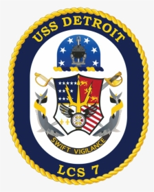 Transparent Official Navy Logo Png - Uss Detroit Crest, Png Download, Transparent PNG