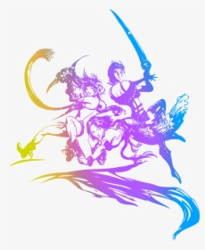 Yuna, Rikka And Paine Logo Concept Art From Final Fantasy - Final Fantasy X 2 Logo, HD Png Download, Transparent PNG