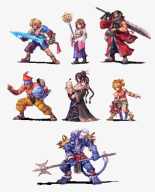 Final Fantasy X Cast - Final Fantasy 10 Pixel Art, HD Png Download, Transparent PNG