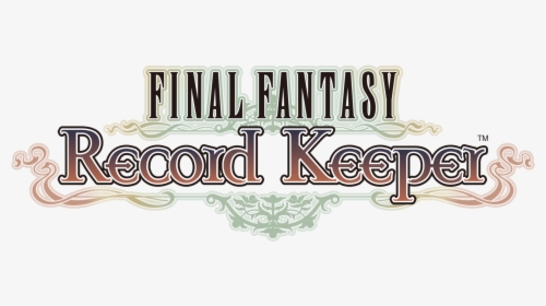 Final Fantasy Record Keeper Logo, HD Png Download, Transparent PNG