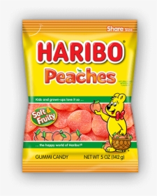 Haribo Peaches   Title Haribo Peaches   Class Product - Haribo Jelly Beans Vegan, HD Png Download, Transparent PNG