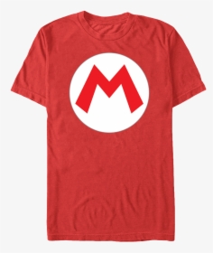 Mario Logo T-shirt - Mario Logo T Shirt, HD Png Download, Transparent PNG