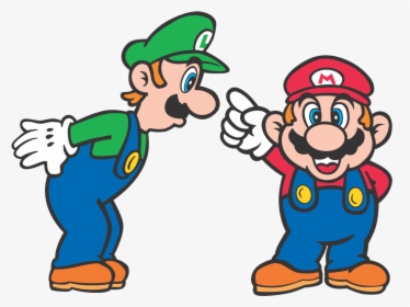 Super Mario Bros Logo Vector Clipart , Png Download - Super Mario Bros Luigi Art, Transparent Png, Transparent PNG