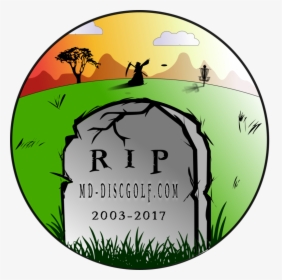 Pin Disc Golf Clip Art Free - Grave Stone Clipart, HD Png Download, Transparent PNG