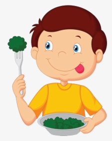 Eating Eat Clipart Child Food Cartoon Boy Transparent - Boy Eating Eating Cartoon, HD Png Download, Transparent PNG