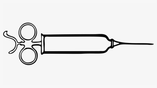 Transparent Syringe Clipart Png - Syringe Clipart Black And White, Png Download, Transparent PNG