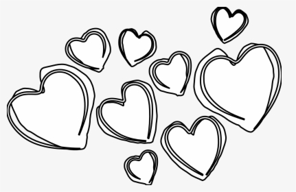 Black And White Heart Png, Transparent Png, Transparent PNG