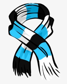 Blue Striped Scarf Png Image - Club Penguin Scarf Png, Transparent Png, Transparent PNG