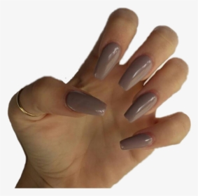 Clip Art Aesthetic Nails - Purple Grey Acrylic Nails, HD Png Download, Transparent PNG
