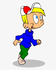 Clipart Child Runner - Cartoon Boy Running Png, Transparent Png, Transparent PNG