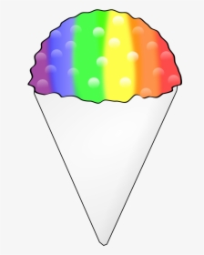 Food,line,ice Cream Cone - Shaved Ice Clip Art, HD Png Download, Transparent PNG