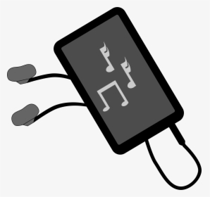 Transparent Music Clipart - Clipart Phone And Headphones, HD Png Download, Transparent PNG