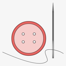 Button Needle Sewing Free Picture - Circle, HD Png Download, Transparent PNG