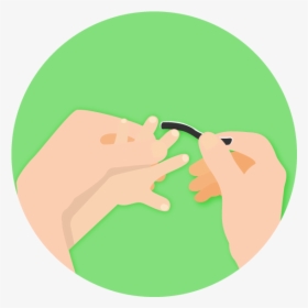 child cutting nails clipart