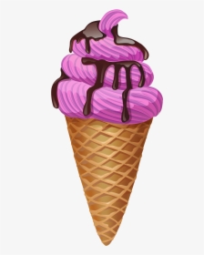 Ice Cream Cone Background Clipart Collection - Clip Art Ice Cream, HD Png Download, Transparent PNG
