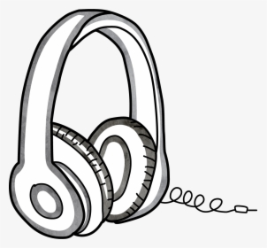 Equipment - Computer Headphone Clipart Black And White, HD Png Download, Transparent PNG