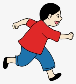Transparent Run Clipart - Little Boy Running Clipart, HD Png Download, Transparent PNG