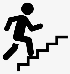 Staircase Filled Icon Clipart , Png Download - Stairs Clipart Black And White, Transparent Png, Transparent PNG