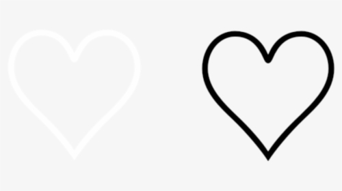 #ariana #arianagrande #black #white #heart #hearts - Heart, HD Png Download, Transparent PNG