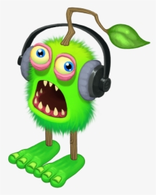 Furcorn With Headphones - My Singing Monsters Furcorn With Headphones, HD Png Download, Transparent PNG