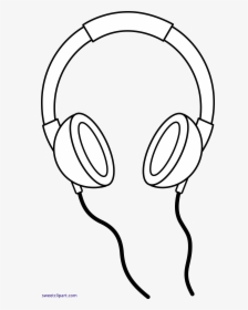 Collection Of Free Hemaphaein Clipart Headphone Line - Headphones Clipart Black And White, HD Png Download, Transparent PNG
