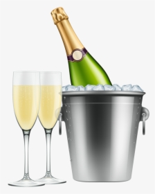 Champagne Clipart 7 Clip Art - Bottle Of Champagne Png, Transparent Png, Transparent PNG
