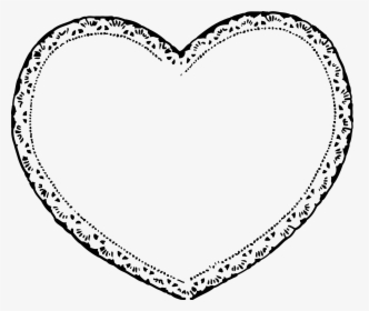 Laces Clipart Heart Shaped - Valentine Black And White, HD Png Download, Transparent PNG