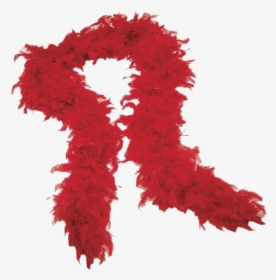 Red Boa Scarf - Feather Boa Transparent Background, HD Png Download, Transparent PNG