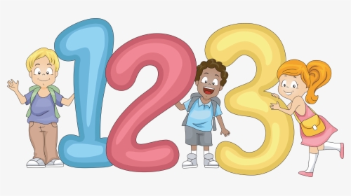 Number Clipart For Kid Png - Numbers Kids Png, Transparent Png, Transparent PNG