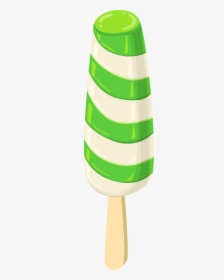 Green Ice Cream Png Clipart , Transparent Cartoons - Ice Cream Green And White, Png Download, Transparent PNG