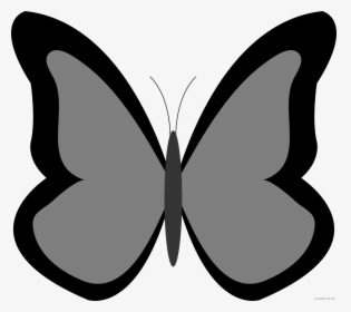 Butterfly Huge Animal Free Black White Clipart Images - Blue Butterfly Clipart, HD Png Download, Transparent PNG