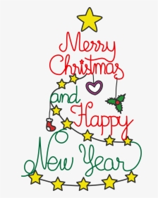More Free Merry Christmas And Blessed New Year Png - Merry Christmas And Happy New Year Free, Transparent Png, Transparent PNG