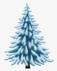 Winter Pine Tree Png Clip Art Image - Winter Trees Clip Art, Transparent Png, Transparent PNG