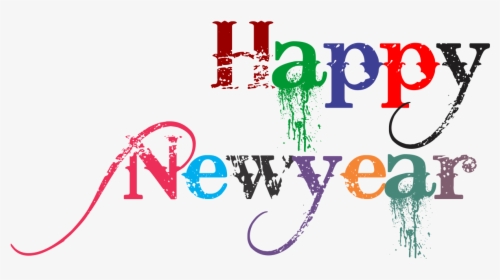 Happy New Year 2018 Text Png - Graphic Design, Transparent Png, Transparent PNG