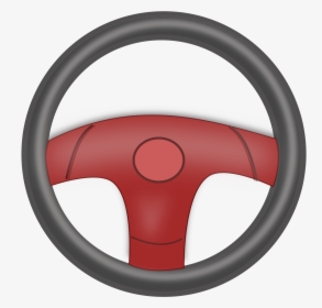 Steering Wheel Clip Art - Steering Wheel Car Cartoon, HD Png Download, Transparent PNG
