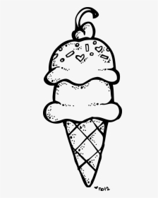 Ice Cream Clipart Black And White 4 - Clip Art Ice Cream Black And White, HD Png Download, Transparent PNG