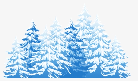 Winter Trees Png - Trees In Blue Png, Transparent Png, Transparent PNG