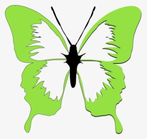 Butterfly Clipart Light Green - Red Butterfly Clip Art, HD Png Download, Transparent PNG