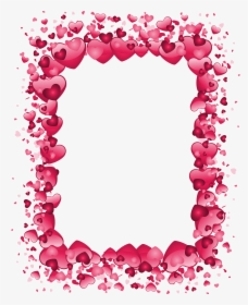 Valentines Day Heart Border Clip Art, HD Png Download, Transparent PNG
