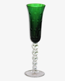 Champagne Glass Saint Louis Crystal Color Model Green - Flutes Saint Louis Couleurs, HD Png Download, Transparent PNG