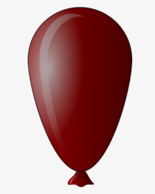 Vector Drawing Of Egg Shaped Red Balloon - Transparent Animated Balloon Inflating, HD Png Download, Transparent PNG