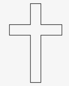 Christian Cross Symbol Outline Drawing Clip Art - White Cross Transparent Background, HD Png Download, Transparent PNG