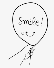 Transparent Balloon Drawing Png - Hand Holding Balloons Drawing, Png Download, Transparent PNG