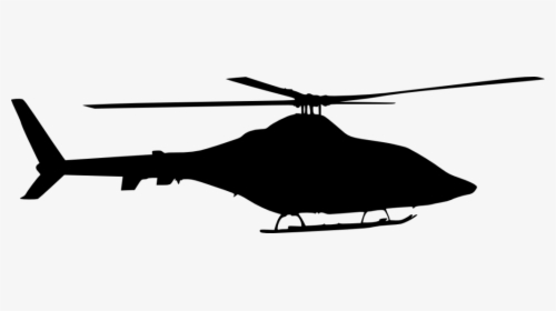 Silhouette Side View - Helicopter Side View Png, Transparent Png, Transparent PNG