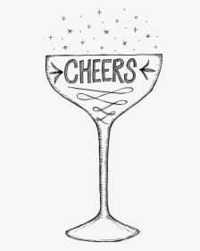 Transparent Cheers Clipart - Champagne Stemware, HD Png Download, Transparent PNG