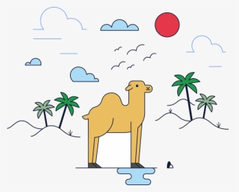 Drawing Camels Chibi - Drawing, HD Png Download, Transparent PNG
