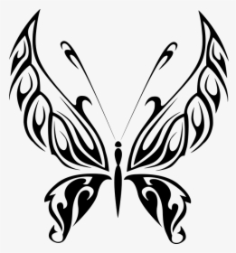 Transparent Black And White Butterfly Png - Black And White Transparent Butterfly Clipart, Png Download, Transparent PNG