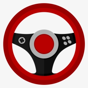 Steering Wheel Clipart Png Muscle Car - Car Steering Wheel Cartoon, Transparent Png, Transparent PNG