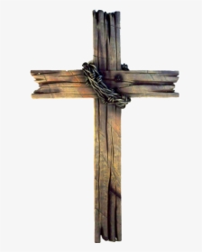 Rugged Cross Christian Wood Old The Drawing Clipart - Wooden Cross Transparent Background, HD Png Download, Transparent PNG